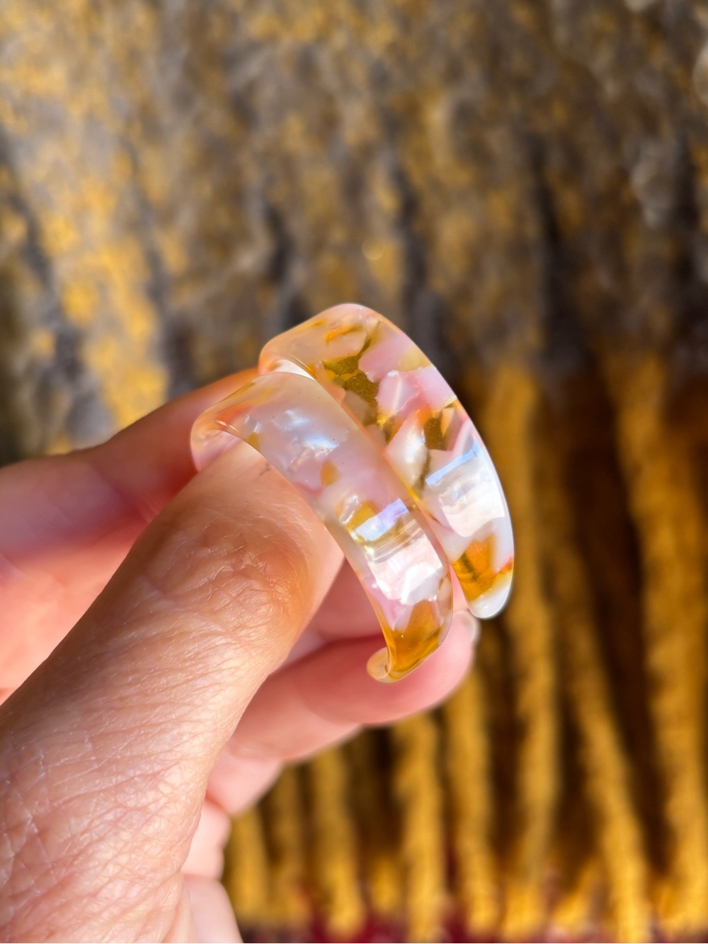 Hoop Earrings Acrylic Summer - Picture 3 of 7